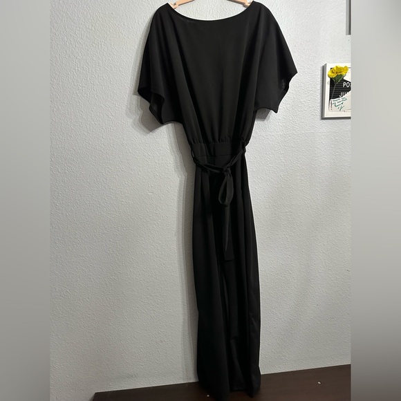 EUC XL Short Sleeve Belted Wide Leg Pant Romper/Jumpsuits - Picture 7 of 13